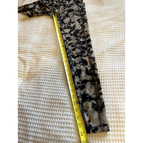 Lululemon Align Tie Dye Black Gray High Rise Ankle Legging Side Pocket Sz 6 Yoga - Picture 4 of 11